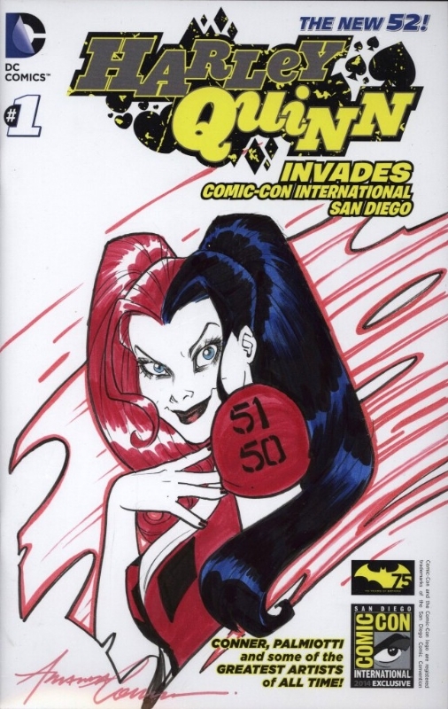 Harley Quinn on Harley Quinn Invades Comic-Con #1 by Amanda Conner, CGC ...